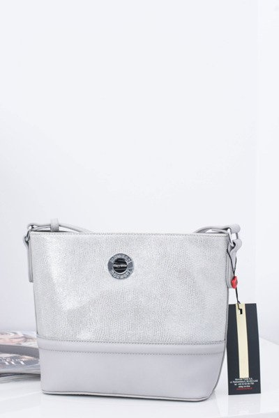 Women's Handbag Silver Gray Postman