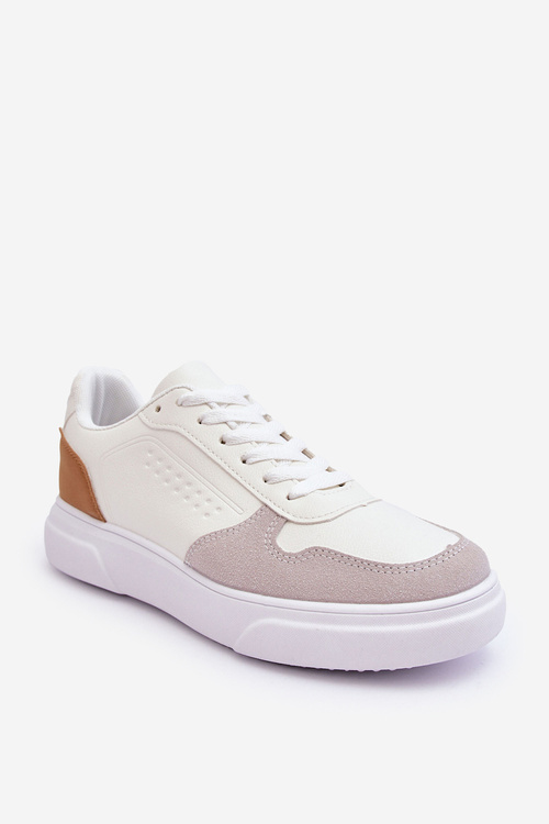 Klasická pánská sportovní obuv Šněrovací Bíle Jasper