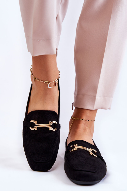 Suede Classic Black Loafers Roddie