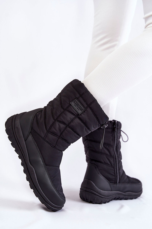 Dámské vysoké teplé sněhule Big Star KK274599 černé