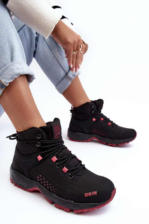 Boty s paměťovou pěnou Trapery Trekkingové Černé Big Star MM274562