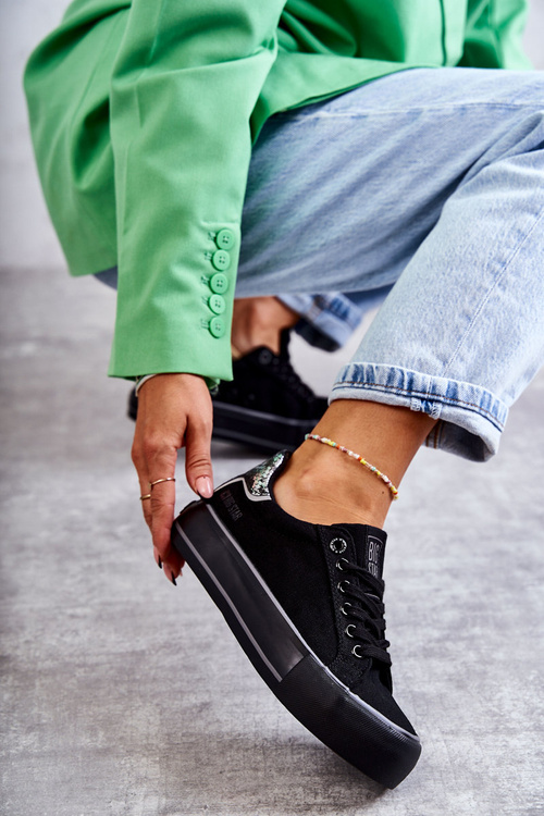 Dámske materiálne tenisky Big Star KK274036 čierna