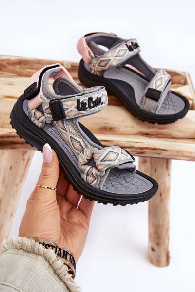 Dětské sandály Lee Cooper LCW-23-34-1681 Šedo-růžová