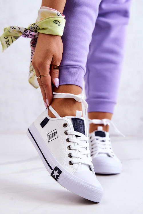 Klasická nízka veľká hviezda JJ274255 Biele tenisky