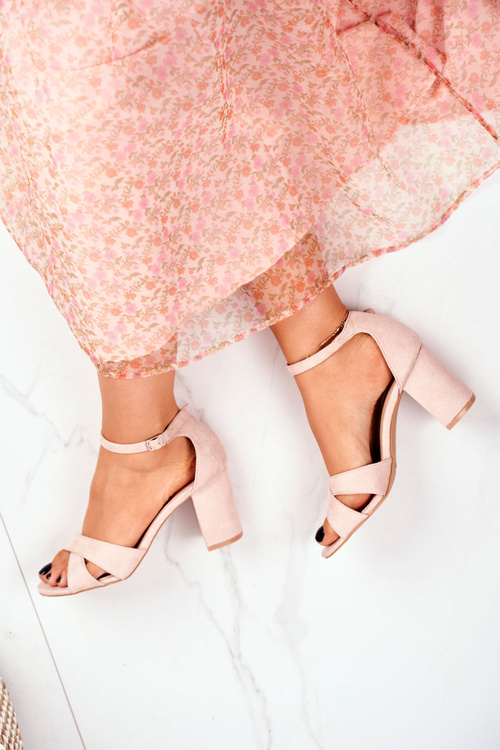 Dámské Sandály Eko-Semišové Béžové Lady Milion