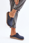 Pohodlné dámské pantofle s přezkou Inblu ED000019 navy modré