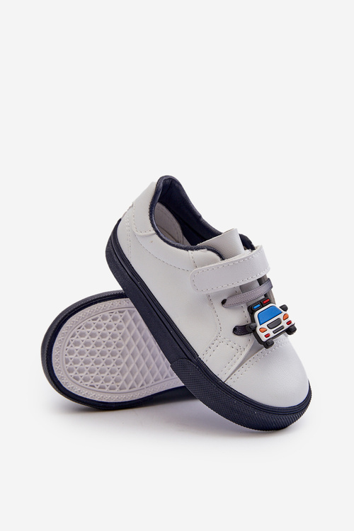 Dětské tenisky s přezkou bílo-modré Pennyn
