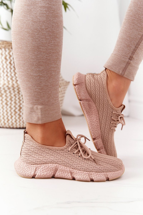 Dámská Sportovní Boty Sneakers Béžové Training