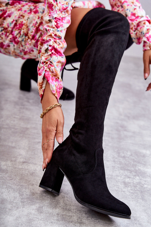 Klasické semišové topánky čierna Clarissa