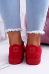 Dámske tenisky Big Star Suede Red EE274044