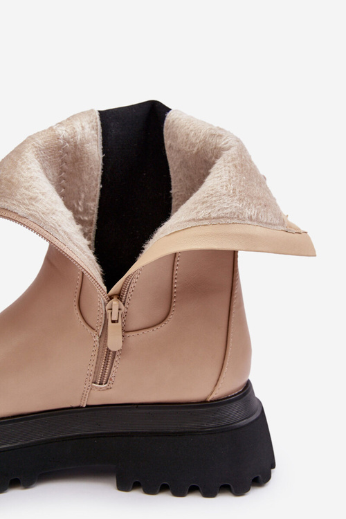 Ženské topánky, masívny béžový béžový béžový