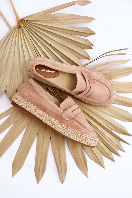 Dámské semišové espadrilky Béžove Keyla