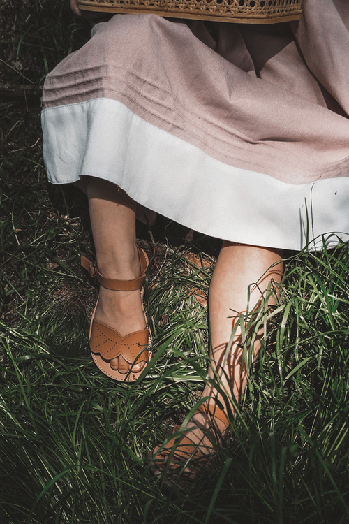 Klasické dětské sandály Hnědé Izzy