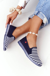 Dámska Espadrilles Big Star HH276002 Navy-biela