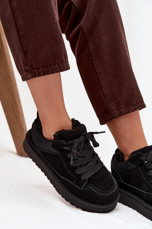 Dámské tenisky s teplou podšívkou Černé Cyrissa