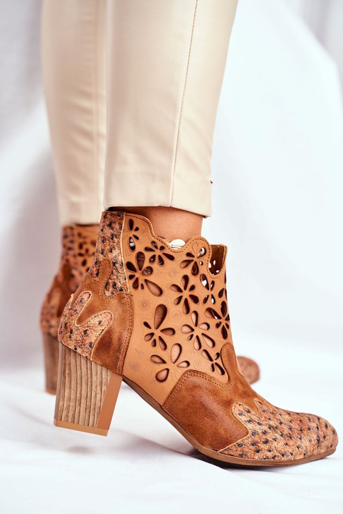 Dámske topánky na post Maciejka jar hrubé 04369-29