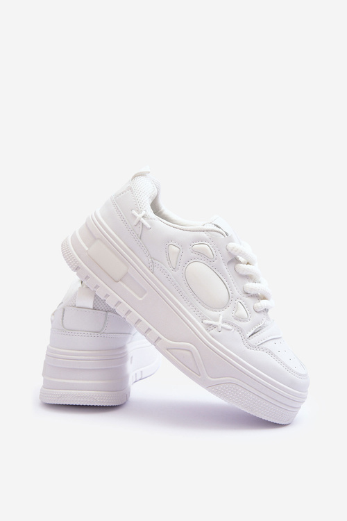 Dámske tenisky na platforme White Finos