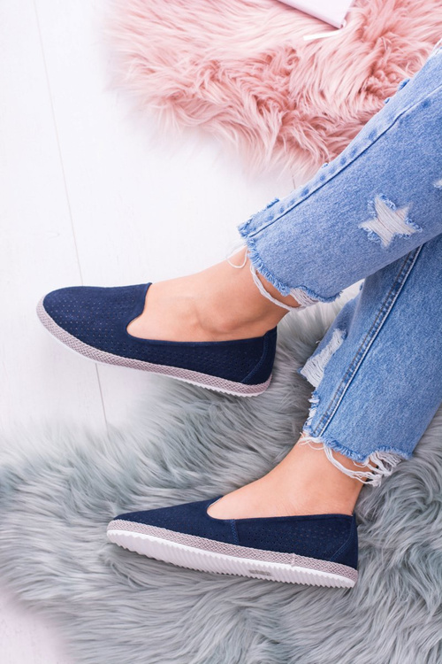 Dámske otvorené diela Blue Eparo Ballerinas