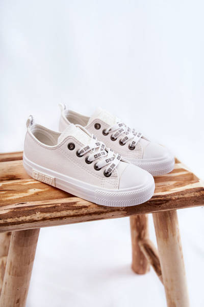 Detské kožené tenisky Veľká hviezda KK374056 biela