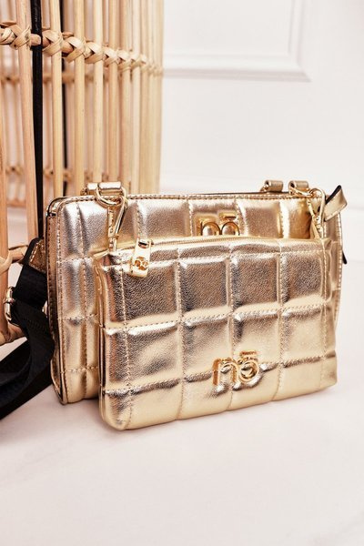 Multifunkční Prošívaná Kabelka NOBO NBAG-K1300 Zlatá