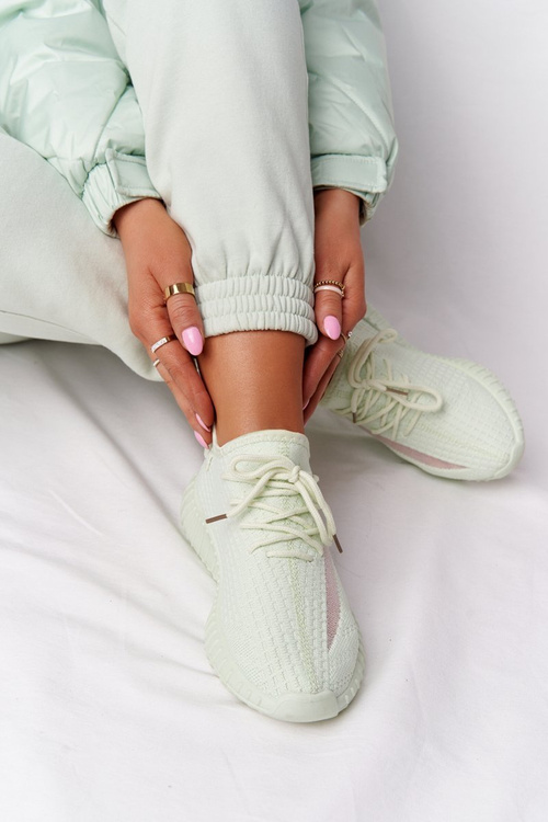 Dámská Sportovní Boty Sneakers Světle Zelené Amazing