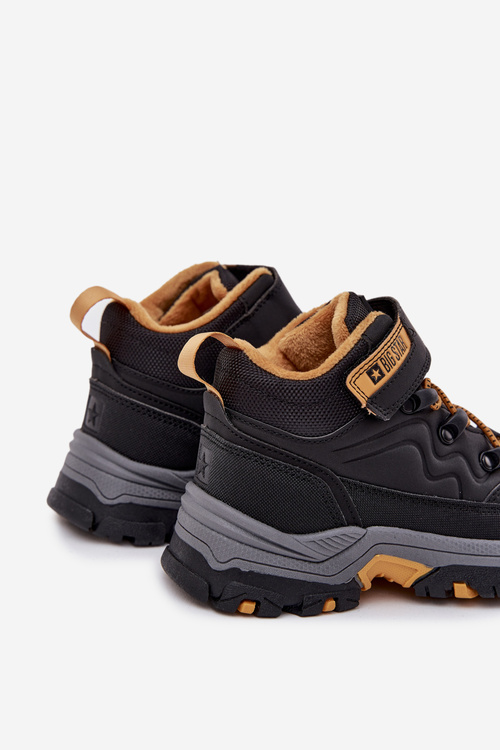 Dětské Sněhulové Boty Na Suchý Zip Big Star SS374013 Černé