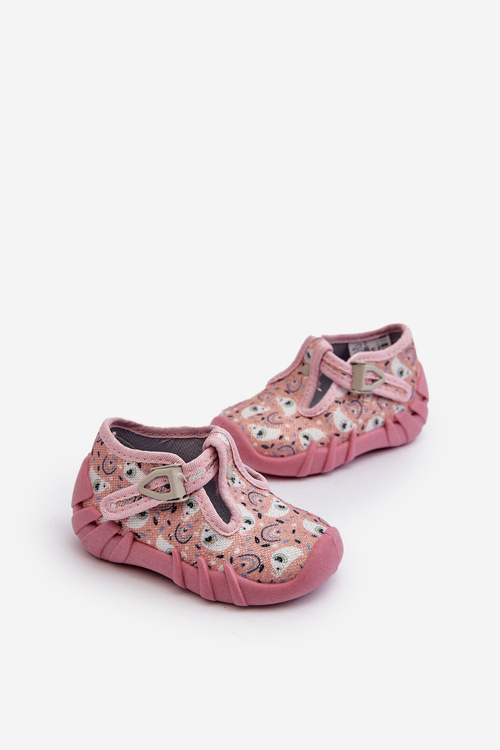Pohodlné dětské pantofle BEFADO 110N491 růžové