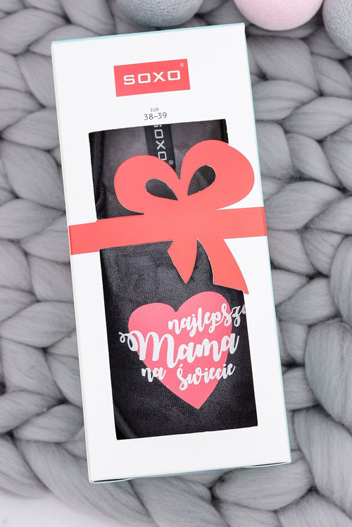 SOXO Damskie Papcie Najlepsza Mama Na Świecie