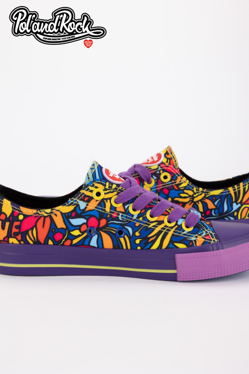 Tenisky Pol'and'Rock Festival X Big Star SS274905 Fialové