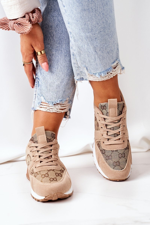 Tenisky tenisky beige-zlato aruba