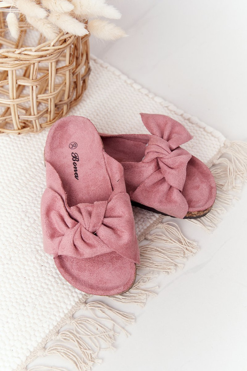 Dětské Pantofle Na Korku Práškově růžove Little Wendy