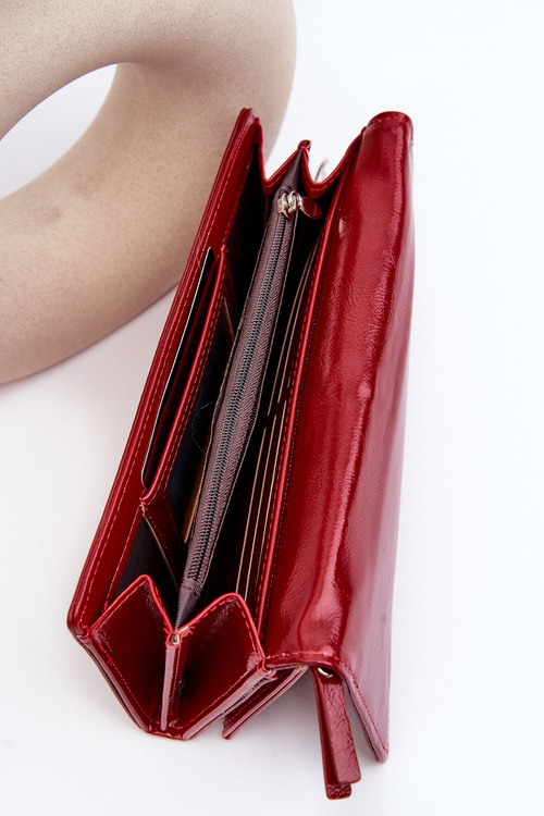 Dámská peněženka se zapínáním na zip červená Harmale