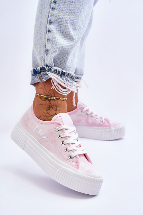 Tenisky na Lee Cooper LCW-23-31-1781L Platform Pink Pink
