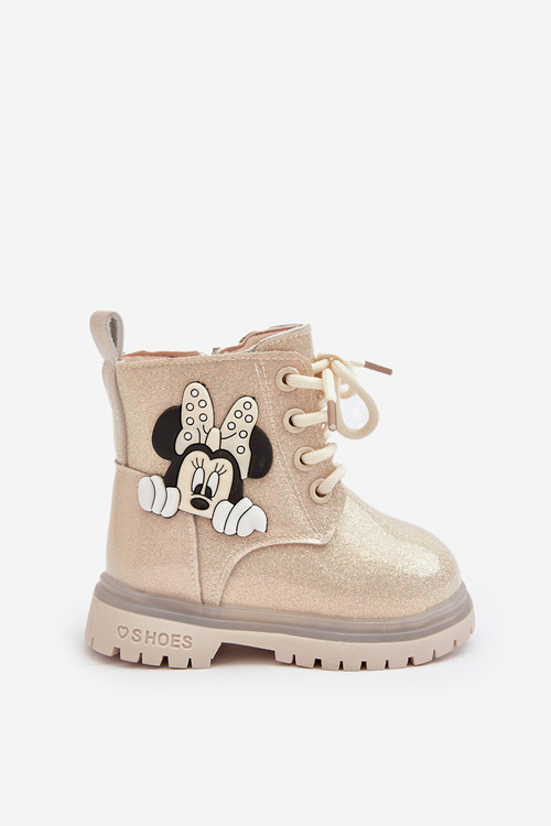Dětské boty s izolací Myszka Minnie Bežové Tarmi