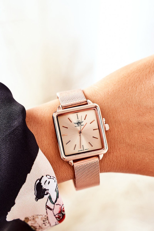 Sledujte s štvorcovým štítom Michael John Pink Gold