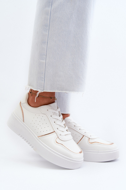 Dámské tenisky na platformě bílé Tessama