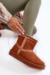 Dámske posuvné snehové topánky Veľká hviezda KK274612 Brown