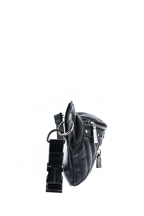 Kožená ledvinka s cvočky Big Star KK574063 Černá