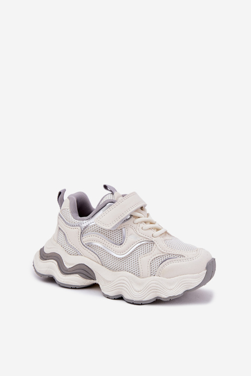 Detské Tenisky Na Hrubej Podošve Biele Lianees