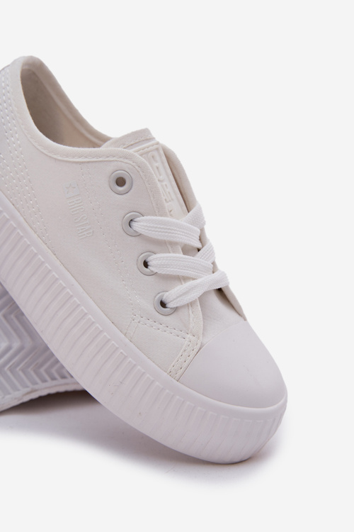 Detské Šnurovacie Tenisky Big Star RR374009 Biele