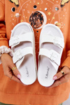 Corina Guma Flip -flops s bielym prackou
