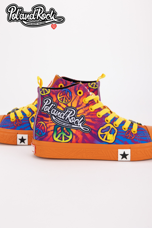 Tenisky Pol'and'Rock Festival X Big Star SS174502 Oranžové