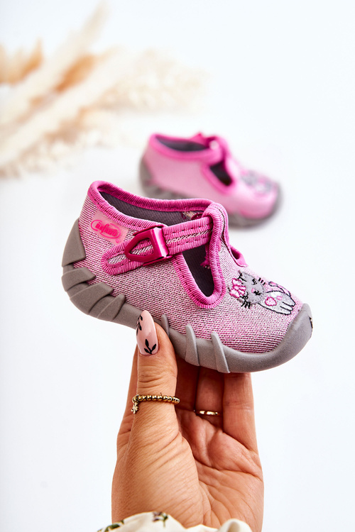 Papcie topánky Befado Kitty 110p433 Pink