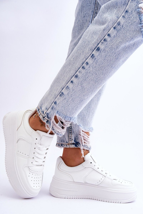 Dámská sportovní obuv na vysoké platformě bílá Bexley