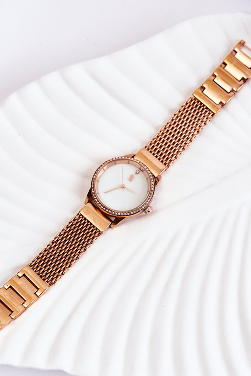 Dámske hodinky GG Luxe Pink Gold so zirkónom