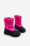Dětské sněhové boty na zipy Big Star Fuksja MM374112