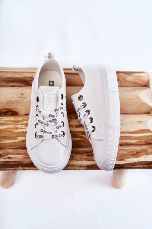 Dětské kožené tenisky BIG STAR KK374056 Bílá