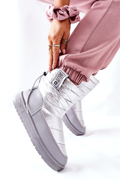 Dámske snehové topánky Big Star II274118 Striebro