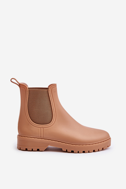 Dámské Gumové Boty S Elastickými Vložkami Hnědé Ciariel