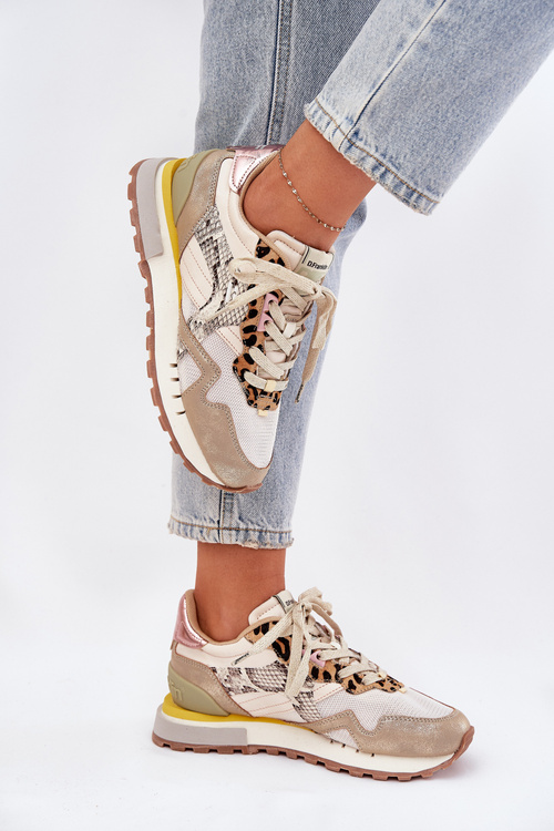 Tenisky Sportovní Boty Dámské D.Franklin DFSH378006 Zlaté